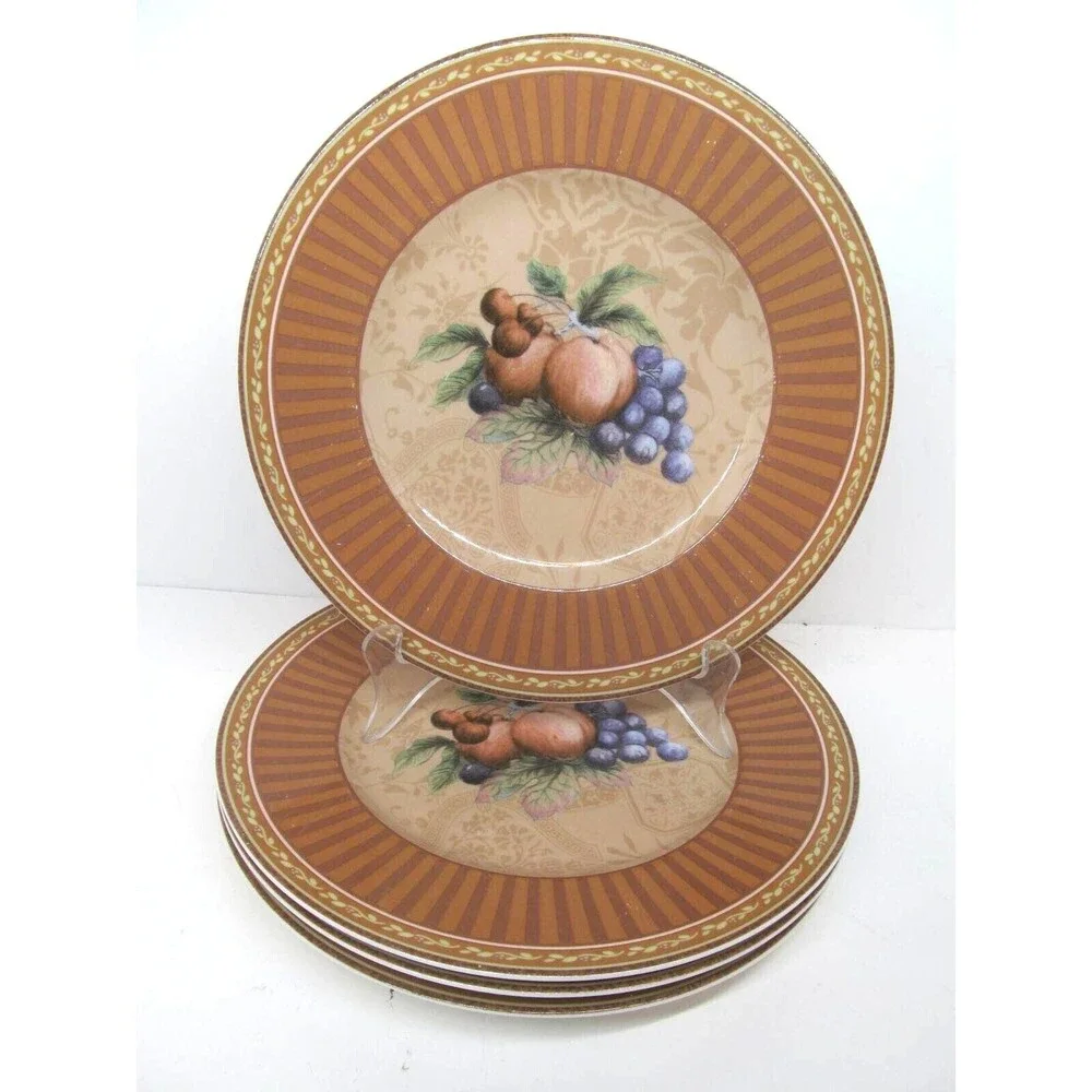 Fitz & Floyd Classic Choices Tuscany Intaglia Salad Plates 9 1/4